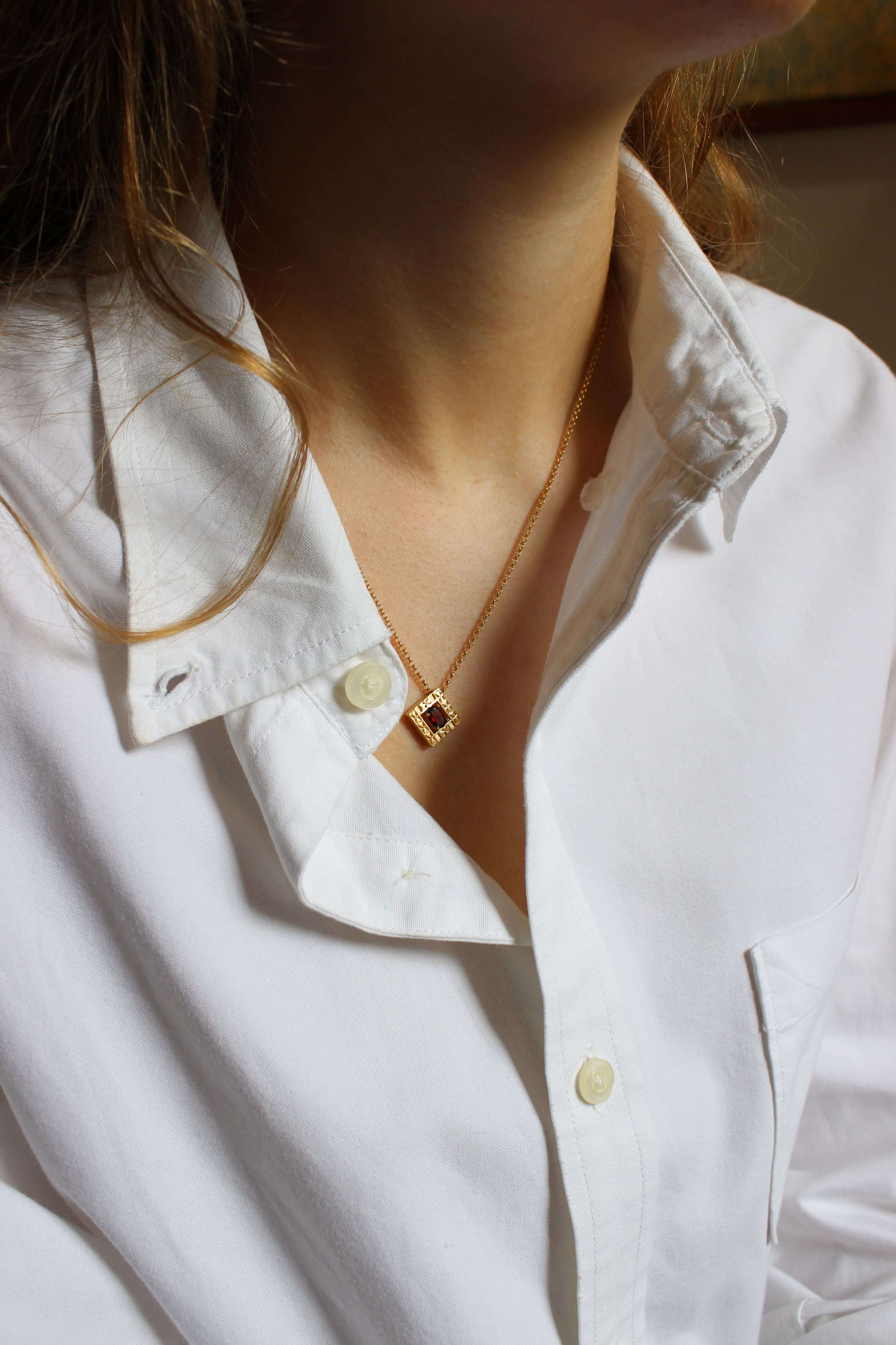 Collana Anamorfosi Argento placcato oro 4