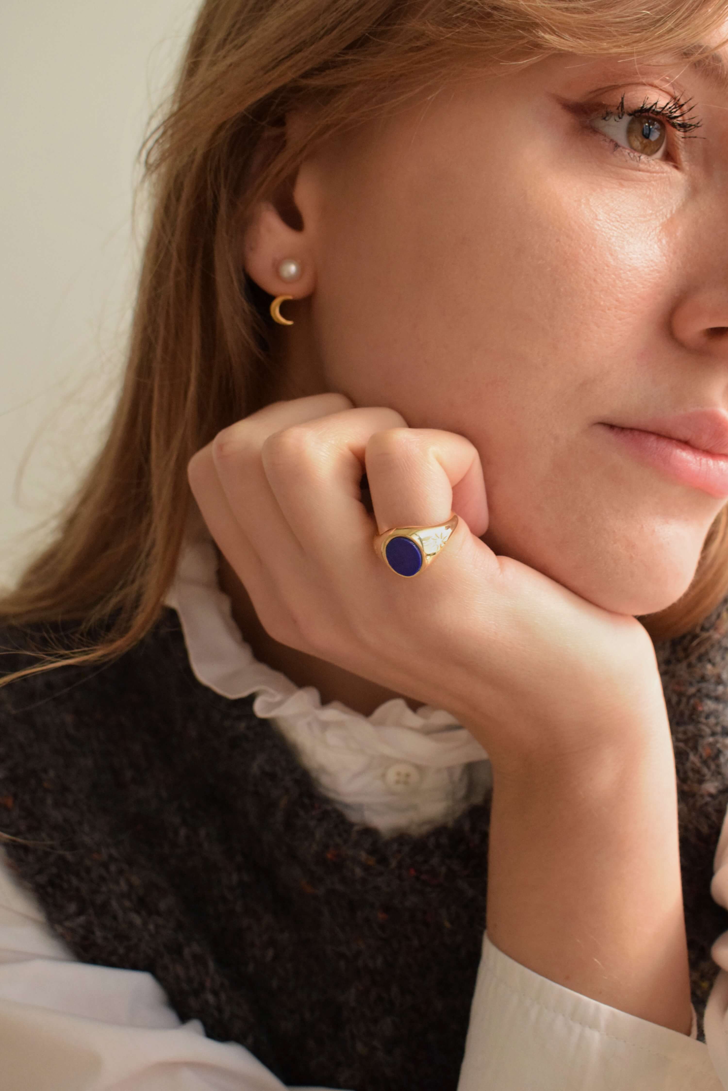 Anello "E quindi uscimmo a riveder le stelle" Argento placcato oro 3