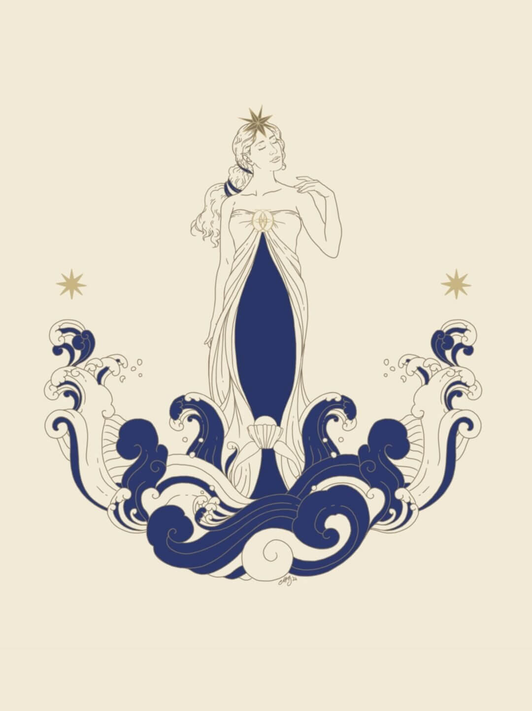 Biglietto di auguri Venere FioridiMandorlo 1