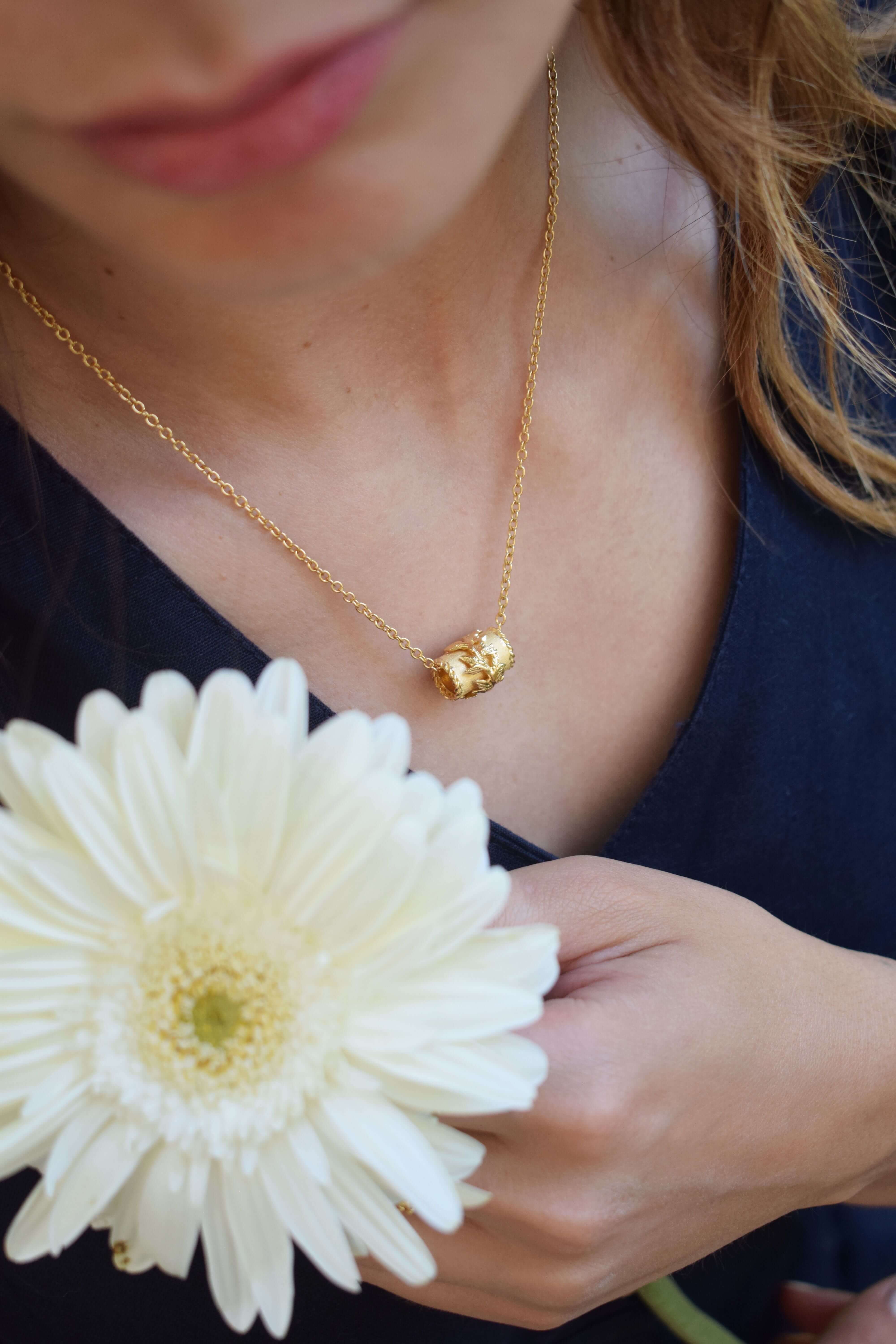 Collana Primavera Argento placcato oro 2