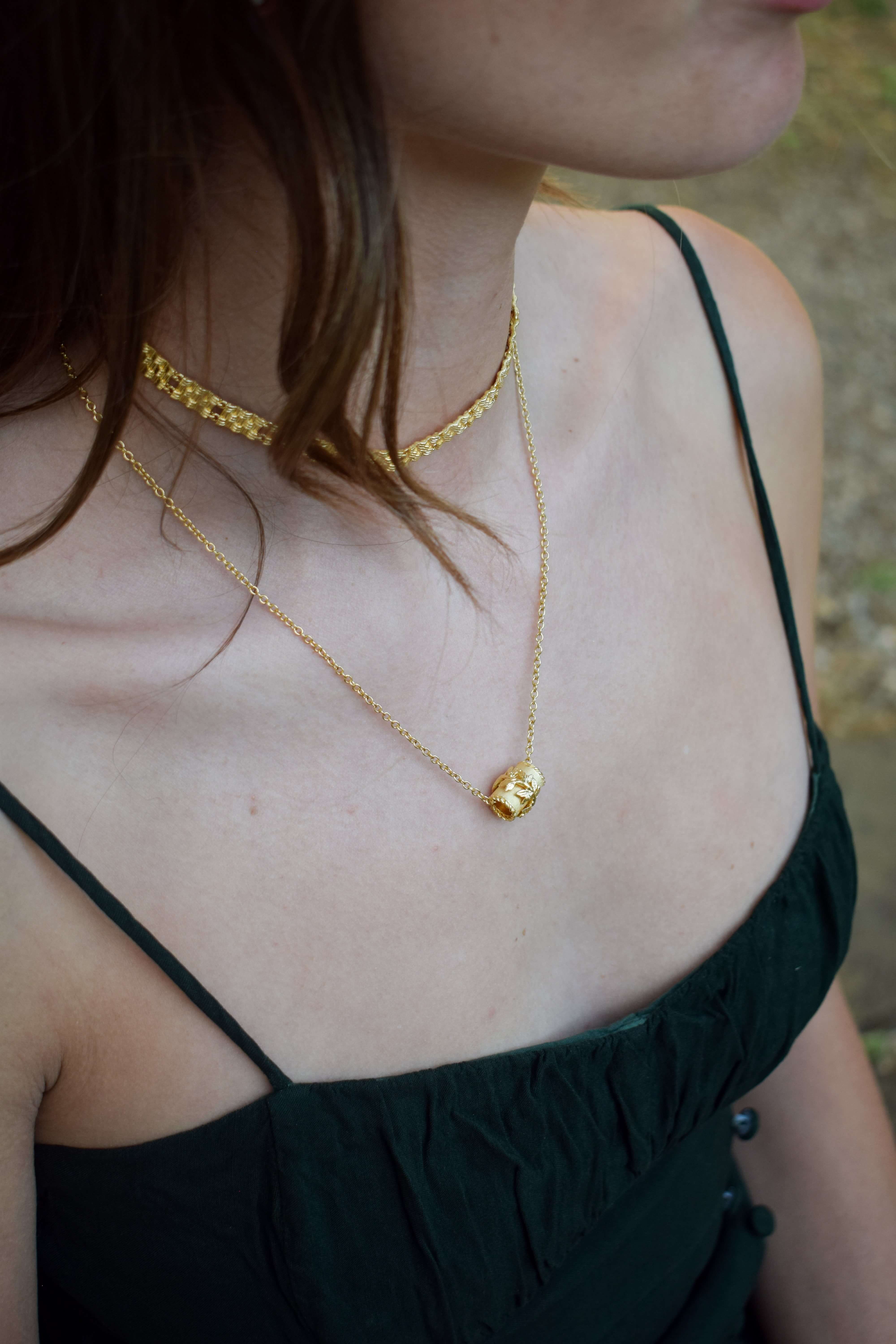 Collana Primavera Argento placcato oro 3