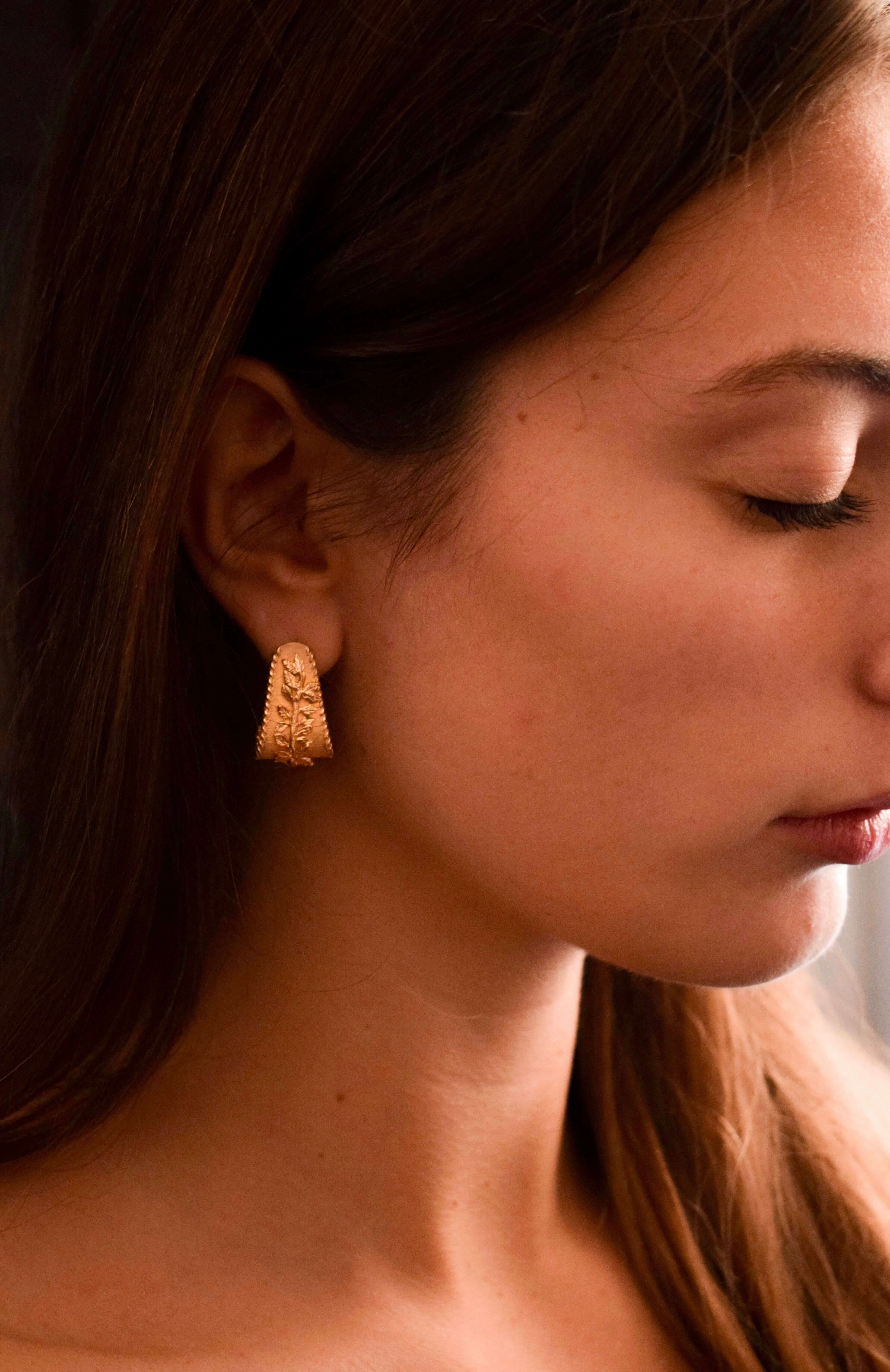 Orecchini Primavera Argento placcato oro 1