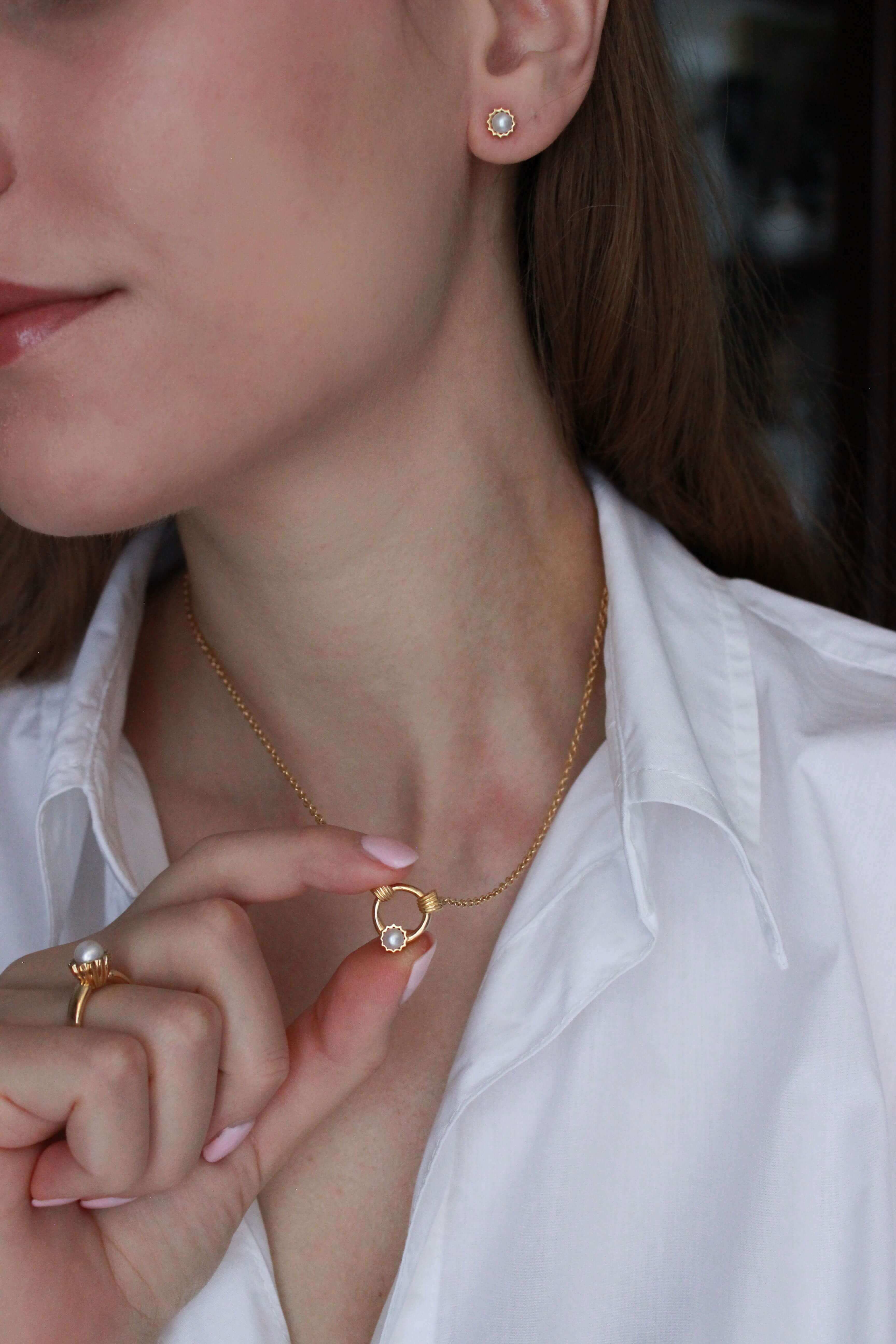 Collana Venere Argento placcato oro 2