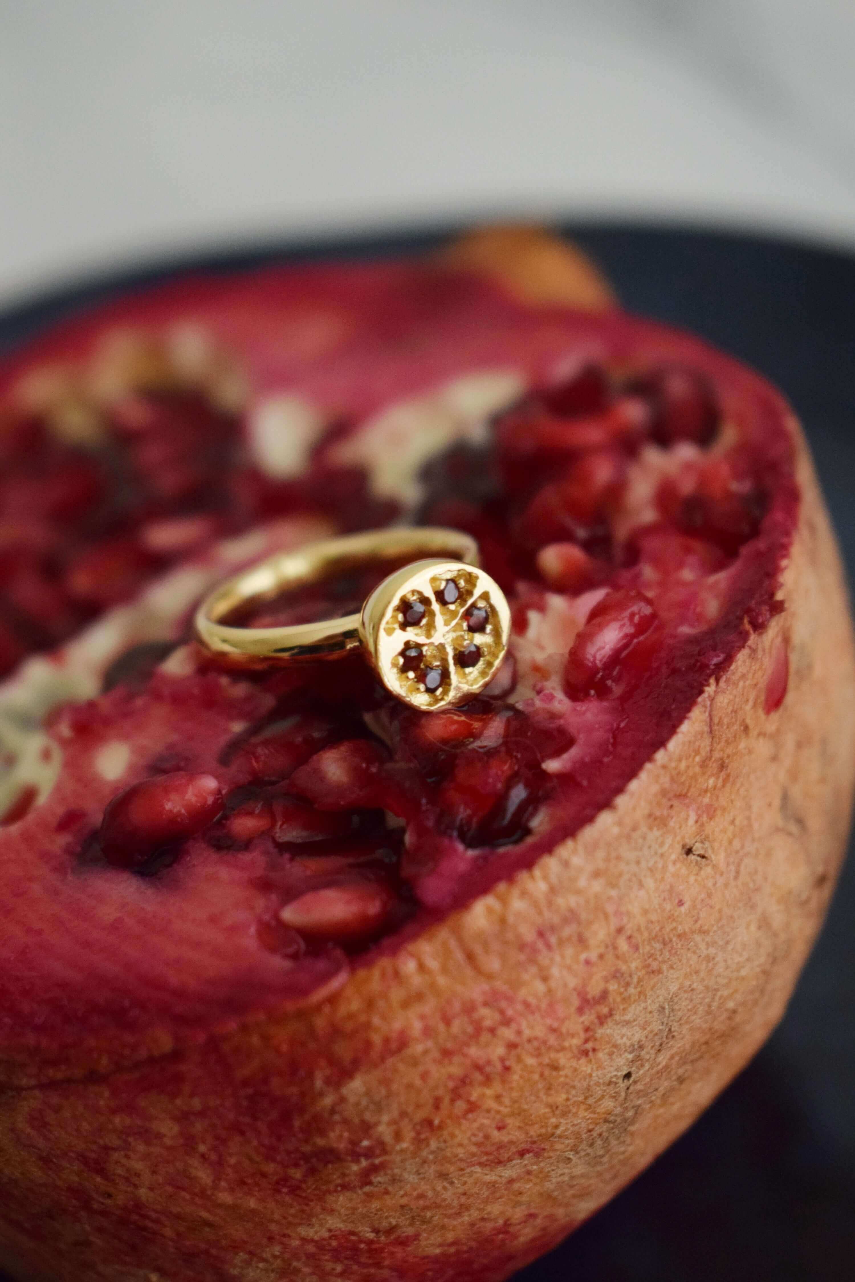 Anello "Persefone" Argento placcato oro 4