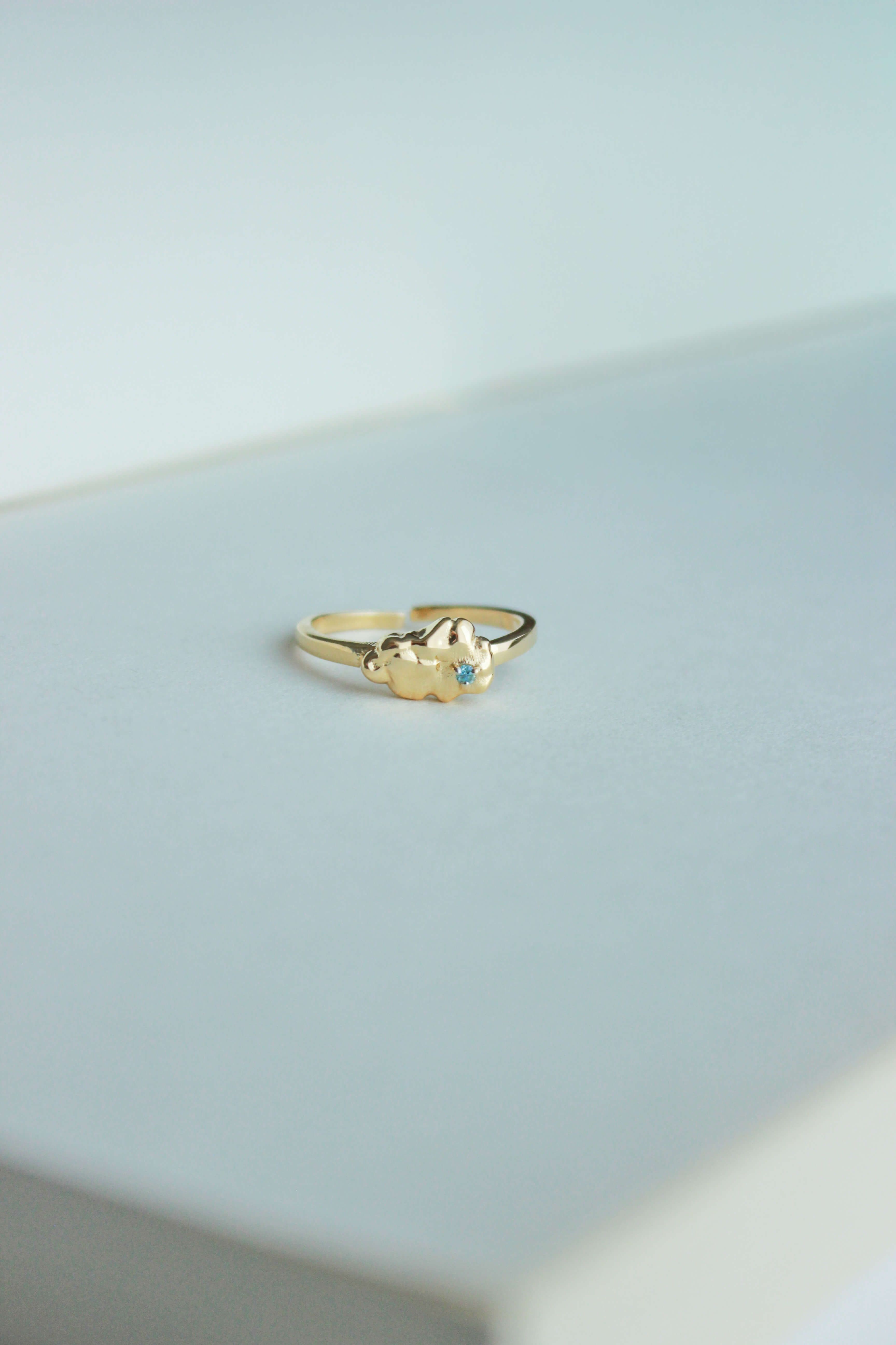 Anello Nûlêye Argento placcato oro 6