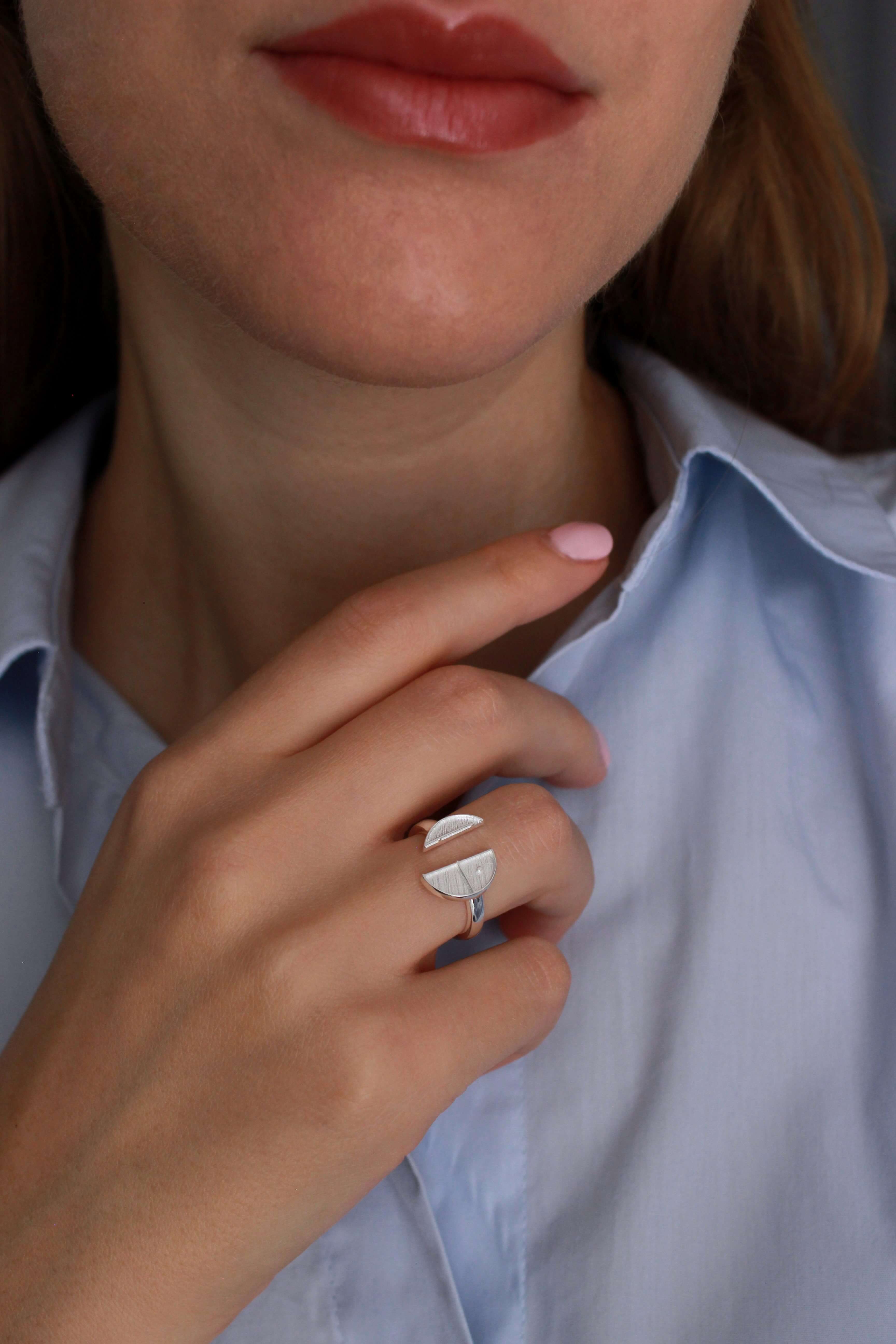 Anello Verso l'Alto Argento 2