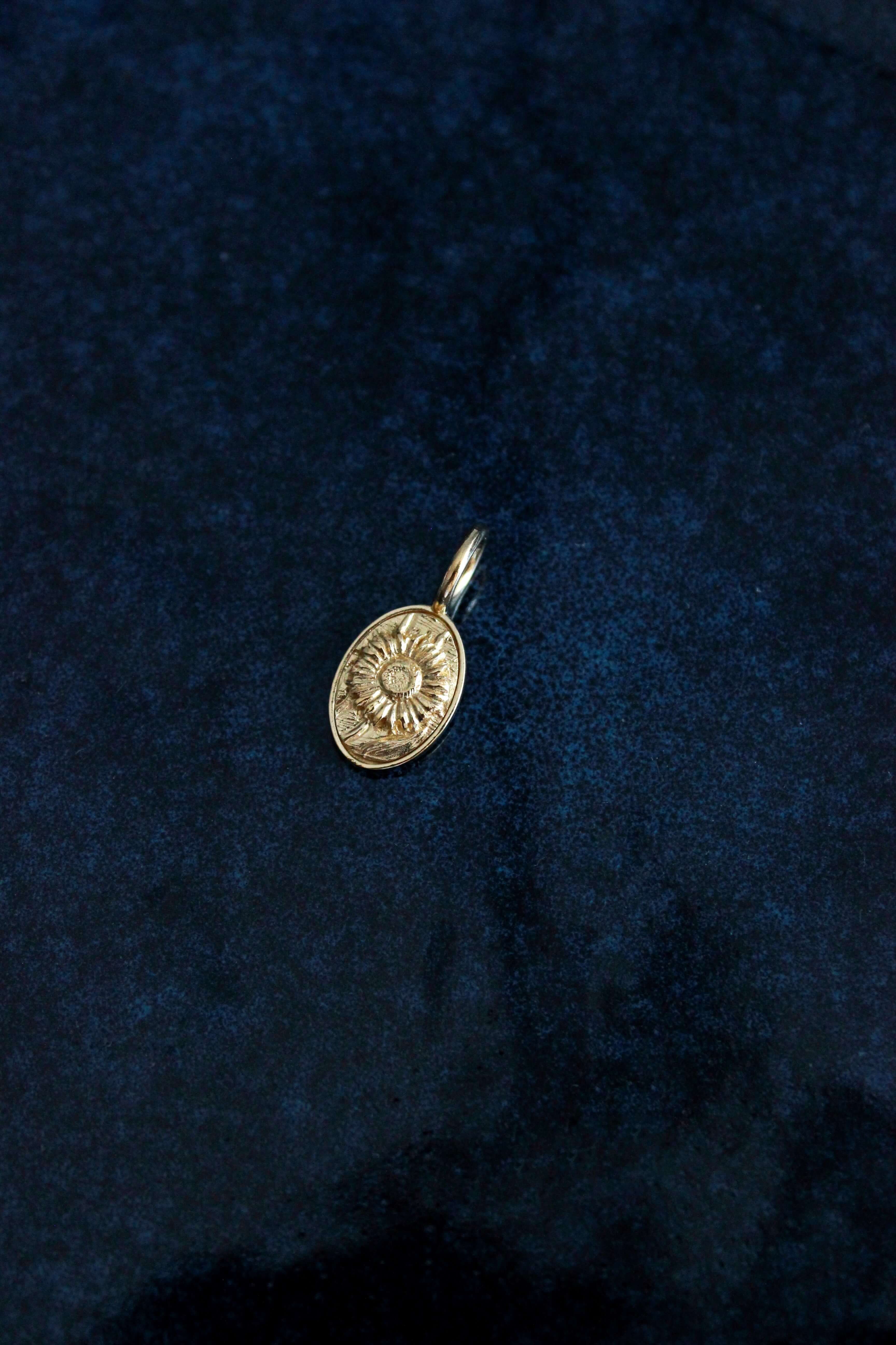 Ciondolo Il Girasole Argento placcato oro 3