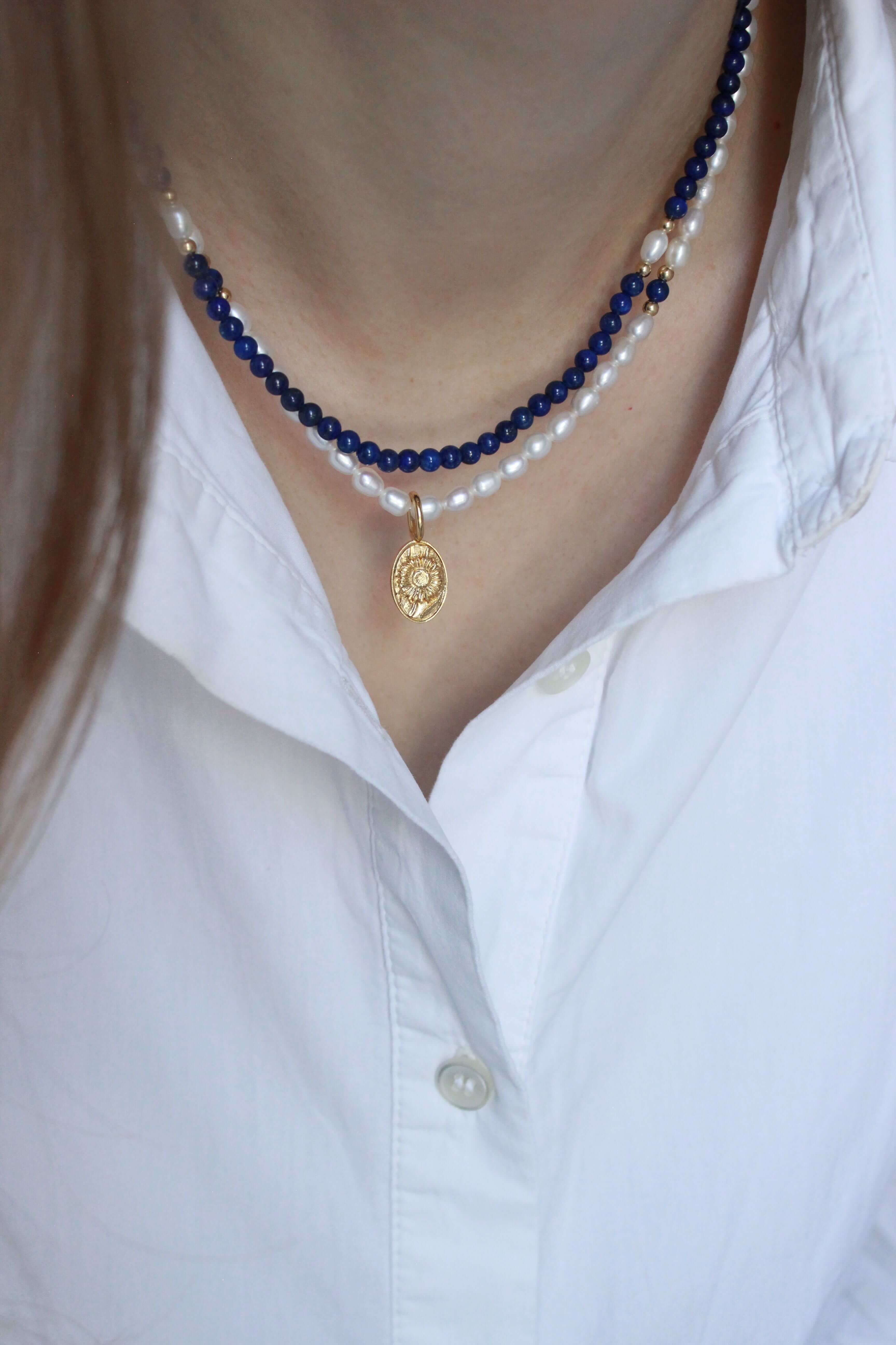 Collana Rhapsody in Blue Argento placcato oro 2