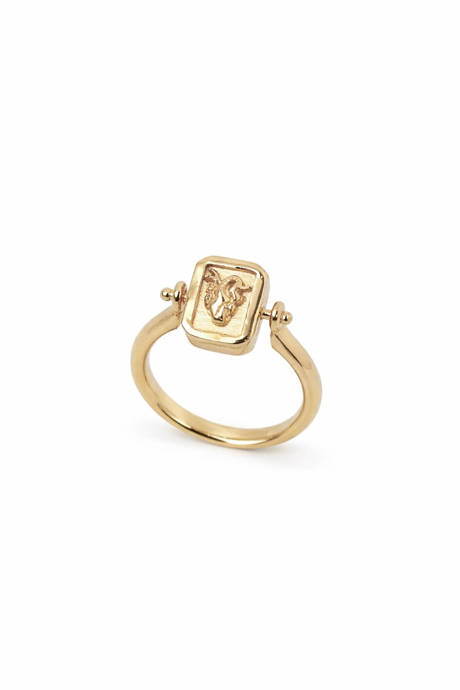 Anello Reversibile "Viva la vida" Argento placcato oro 1