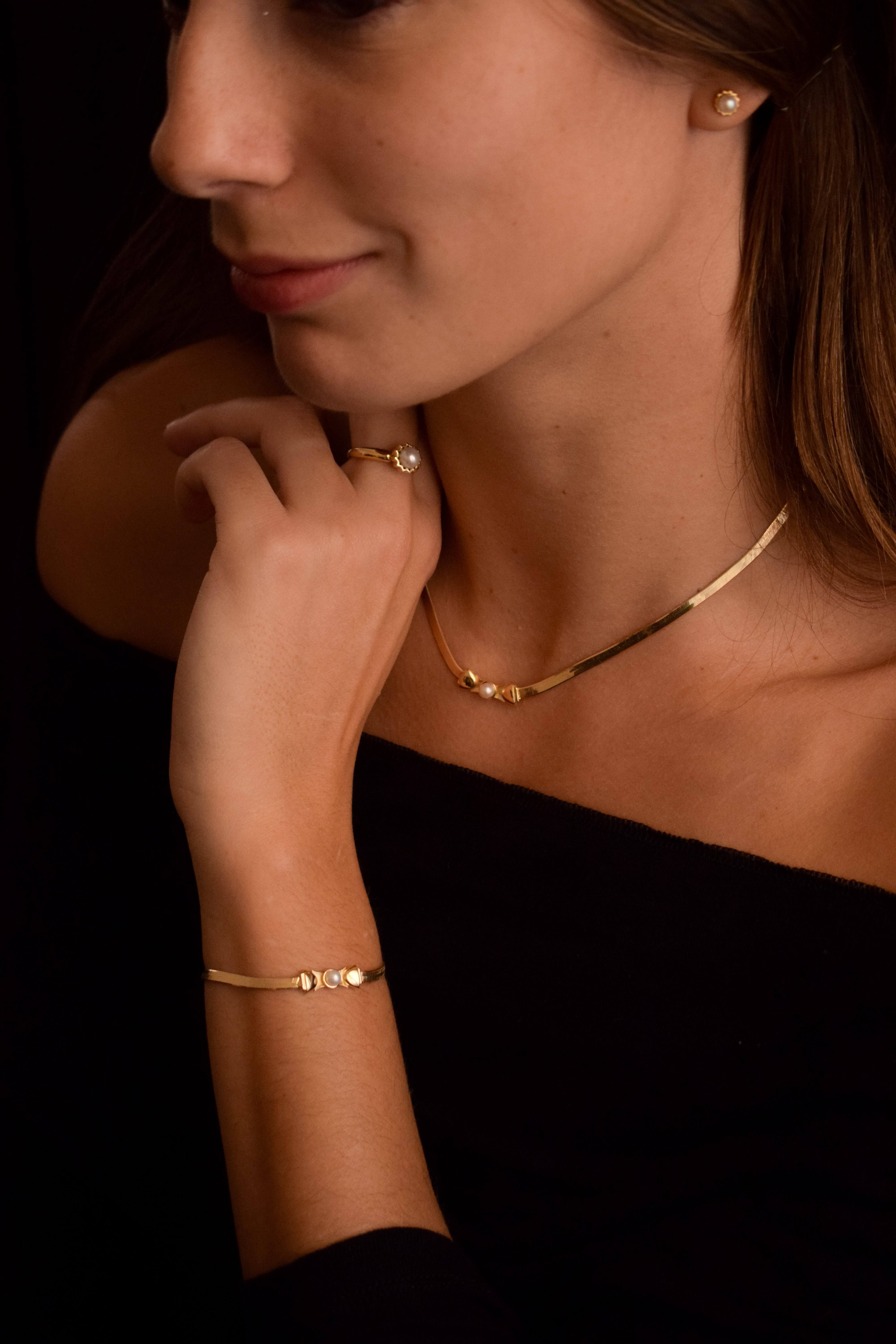 Bracciale Venere Argento placcato oro 3