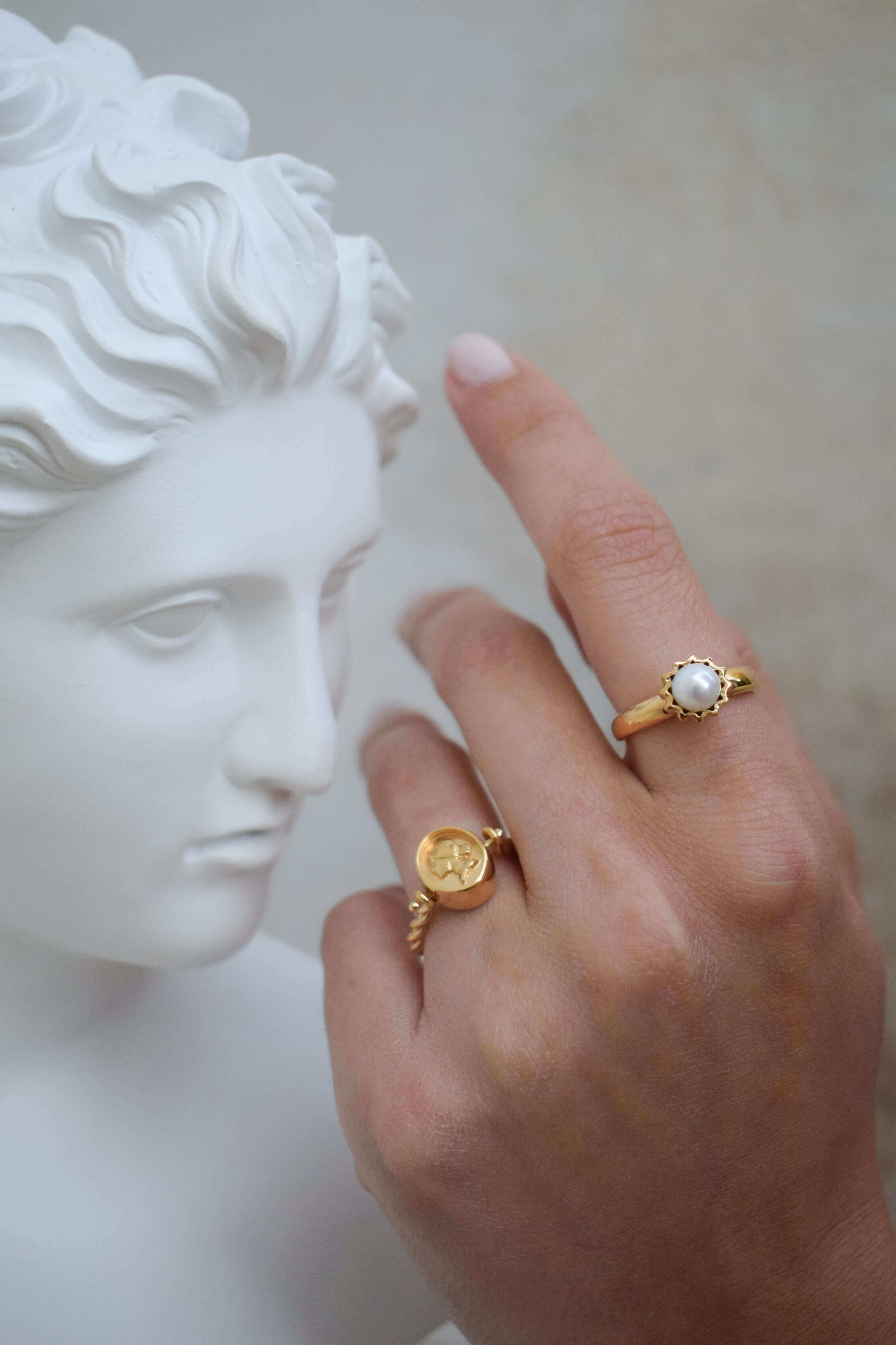 Anello Venere Argento placcato oro 3