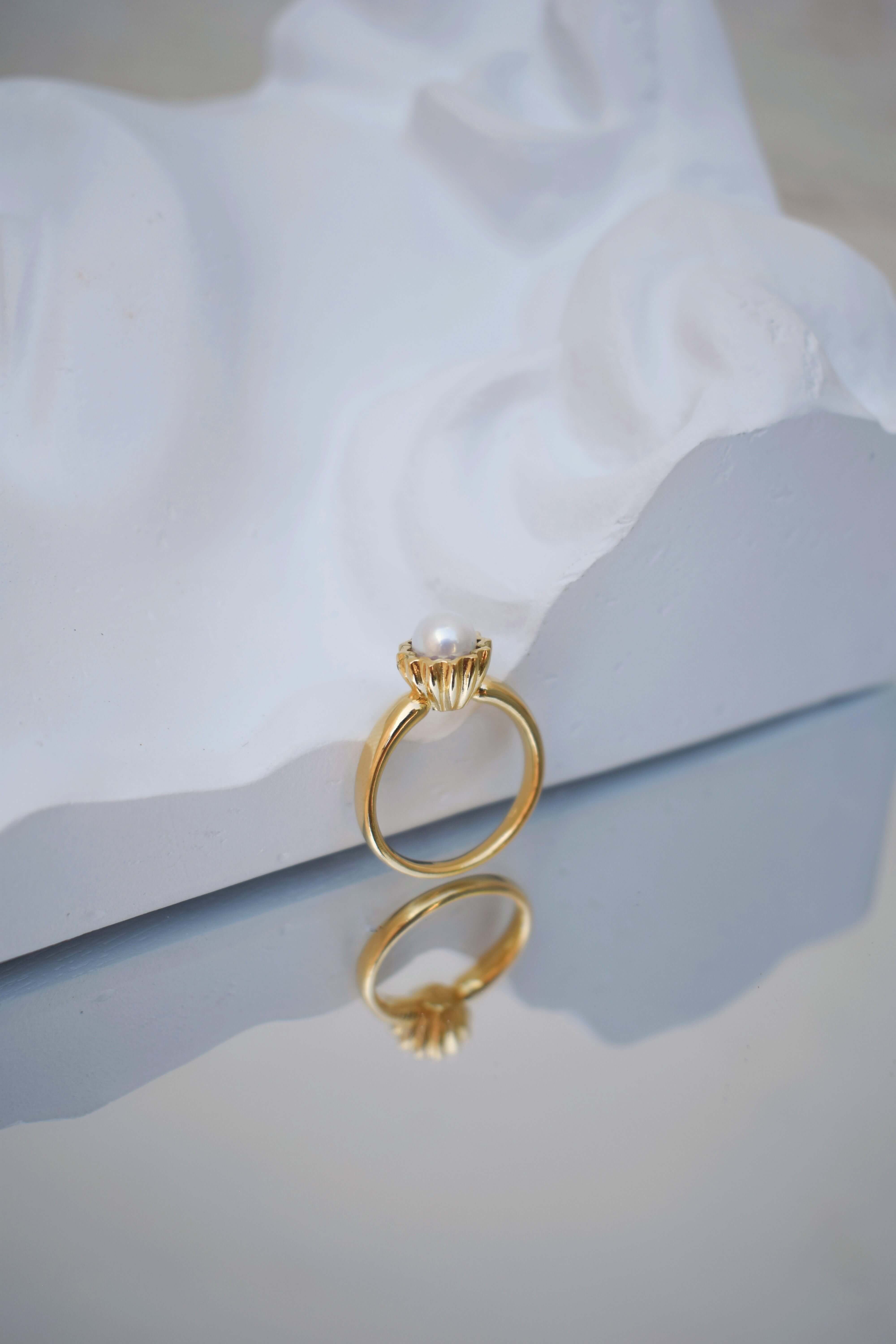 Anello Venere Argento placcato oro 4