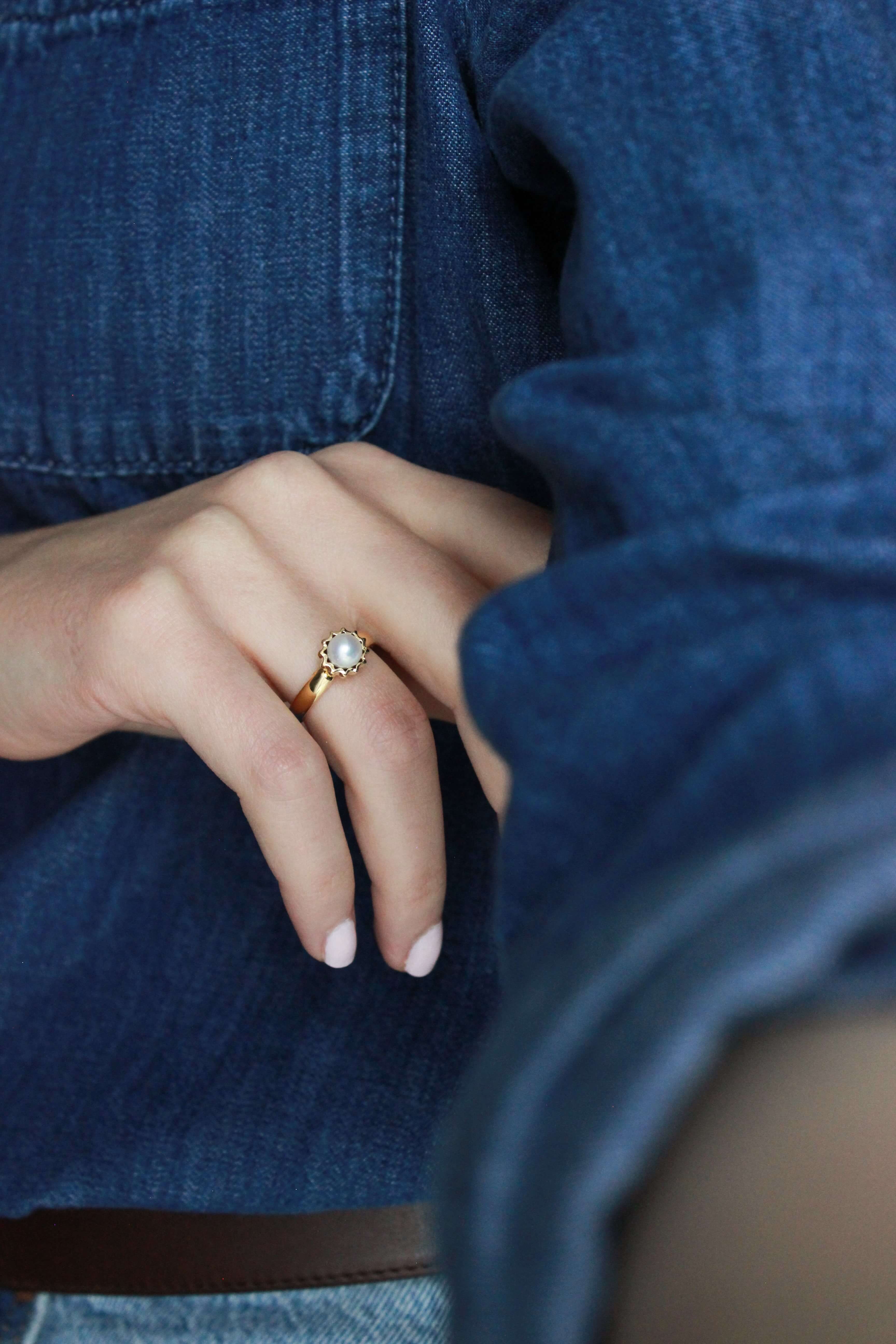 Anello Venere Argento placcato oro 5