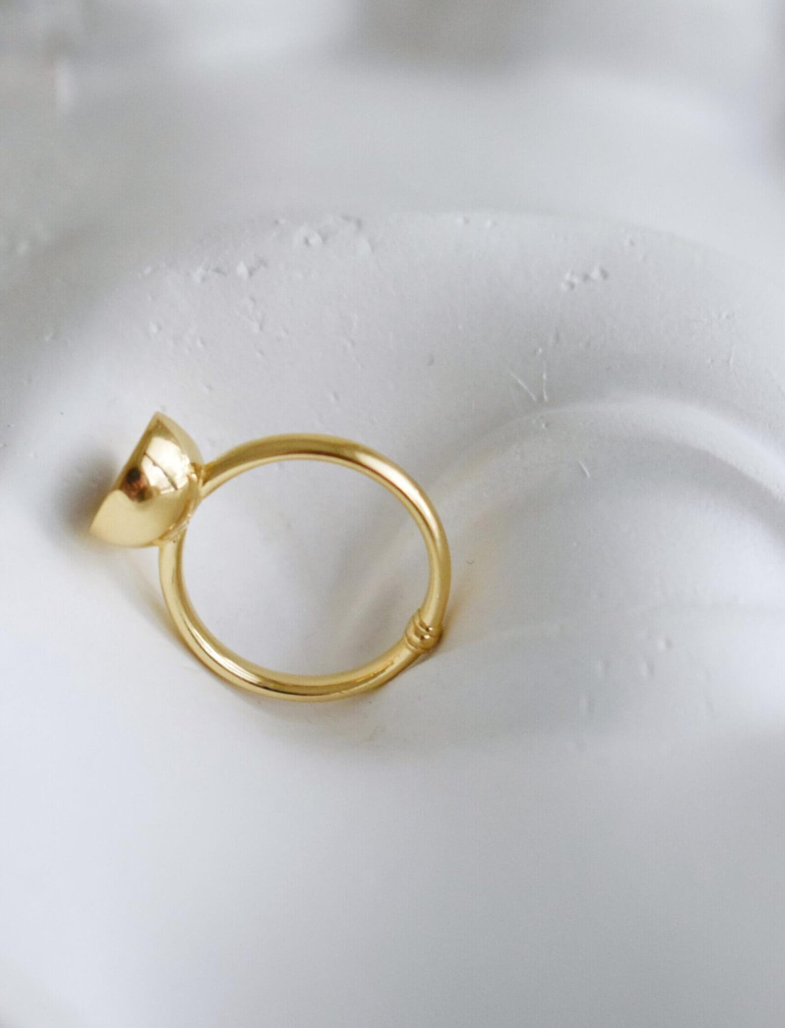 Anello "Persefone" Argento placcato oro 5