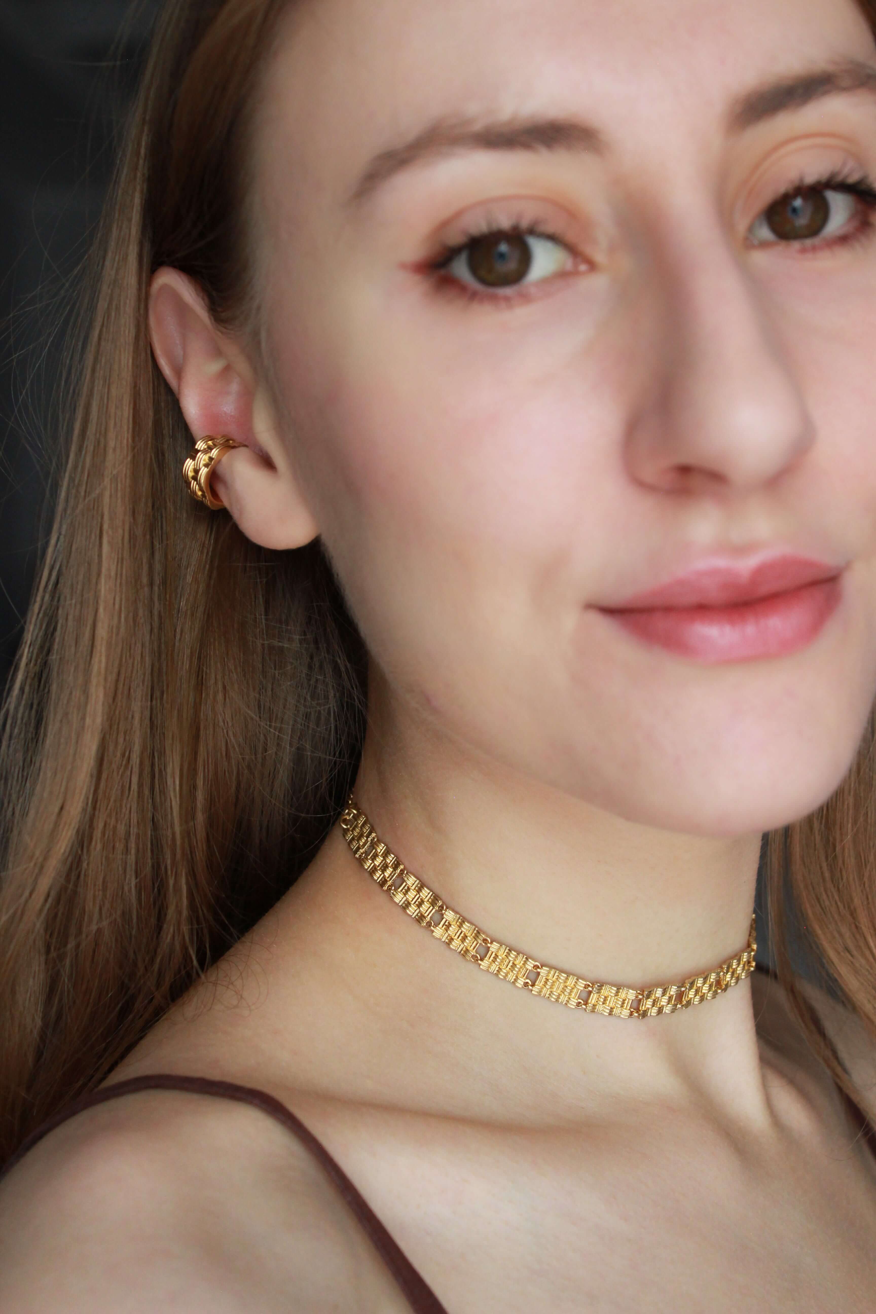 Ear cuff Penelope Argento placcato oro 3