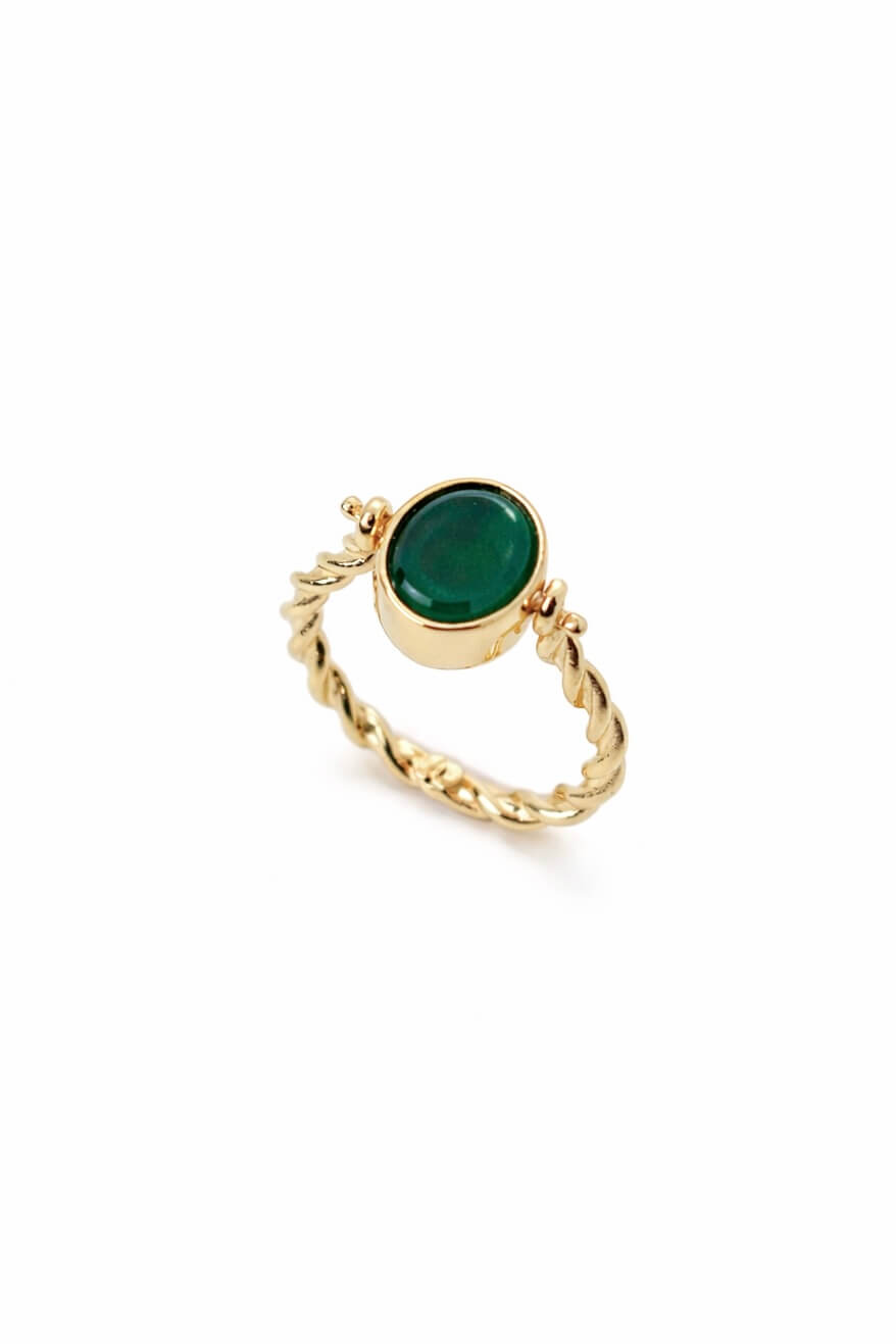 Anello Reversibile "Circe" Argento placcato oro 1