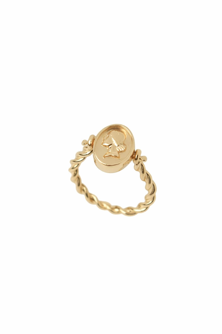 Anello Reversibile "Circe" Argento placcato oro 2