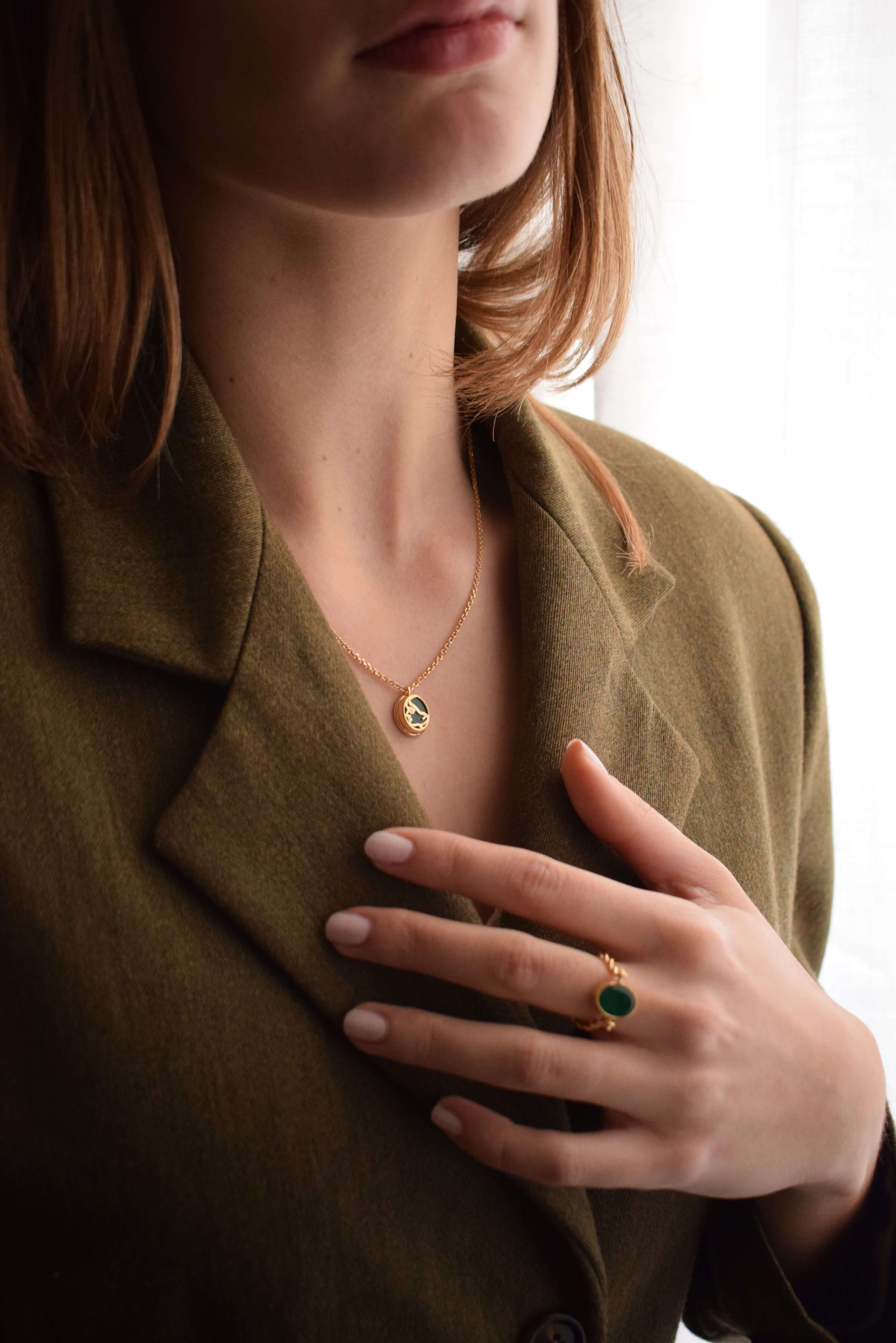 Collana "Circe" Argento placcato oro 2