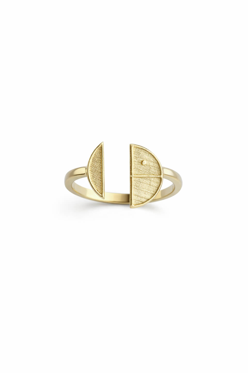 Anello Verso l'Alto Argento placcato oro 1