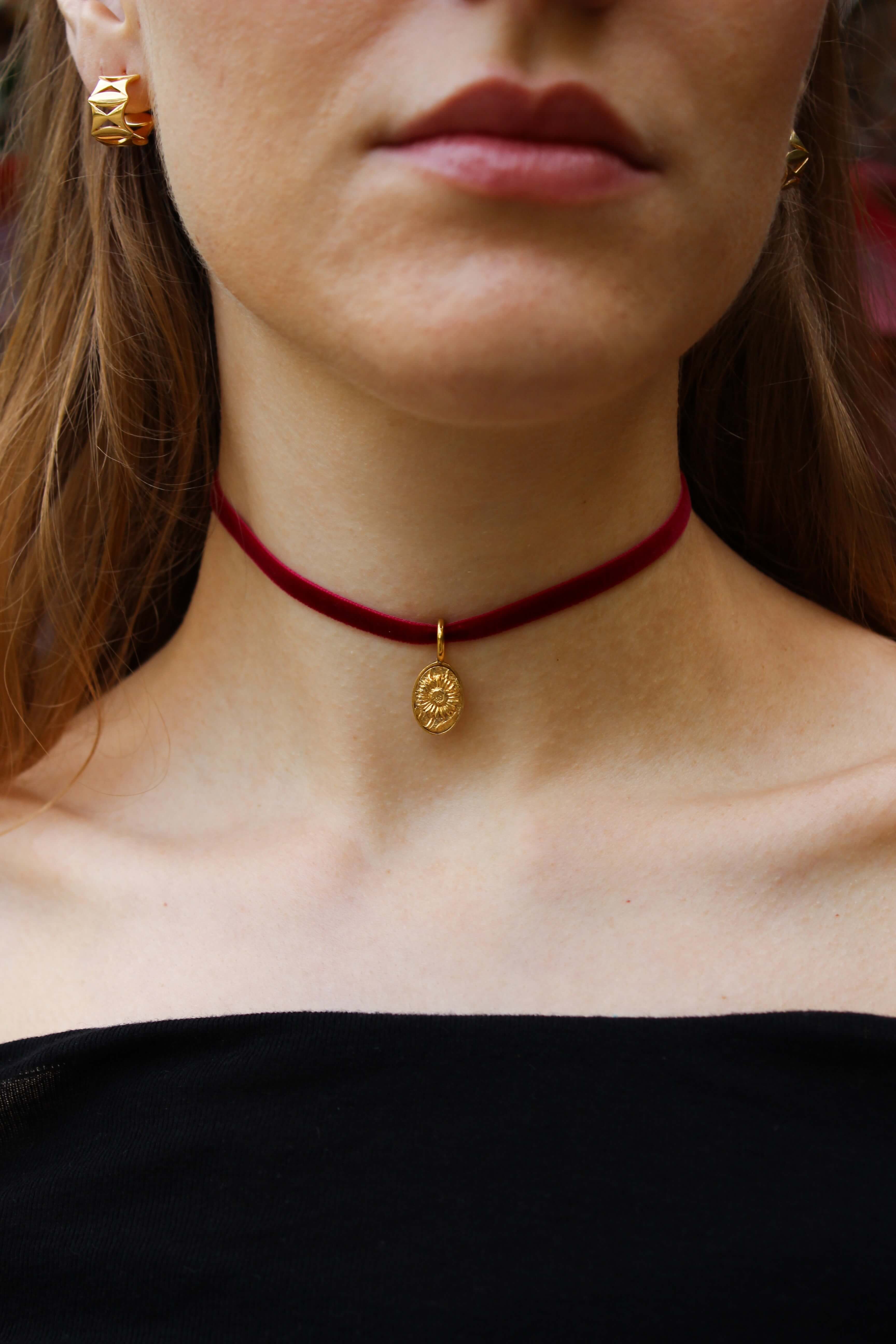 Ciondolo Il Girasole Argento placcato oro 4