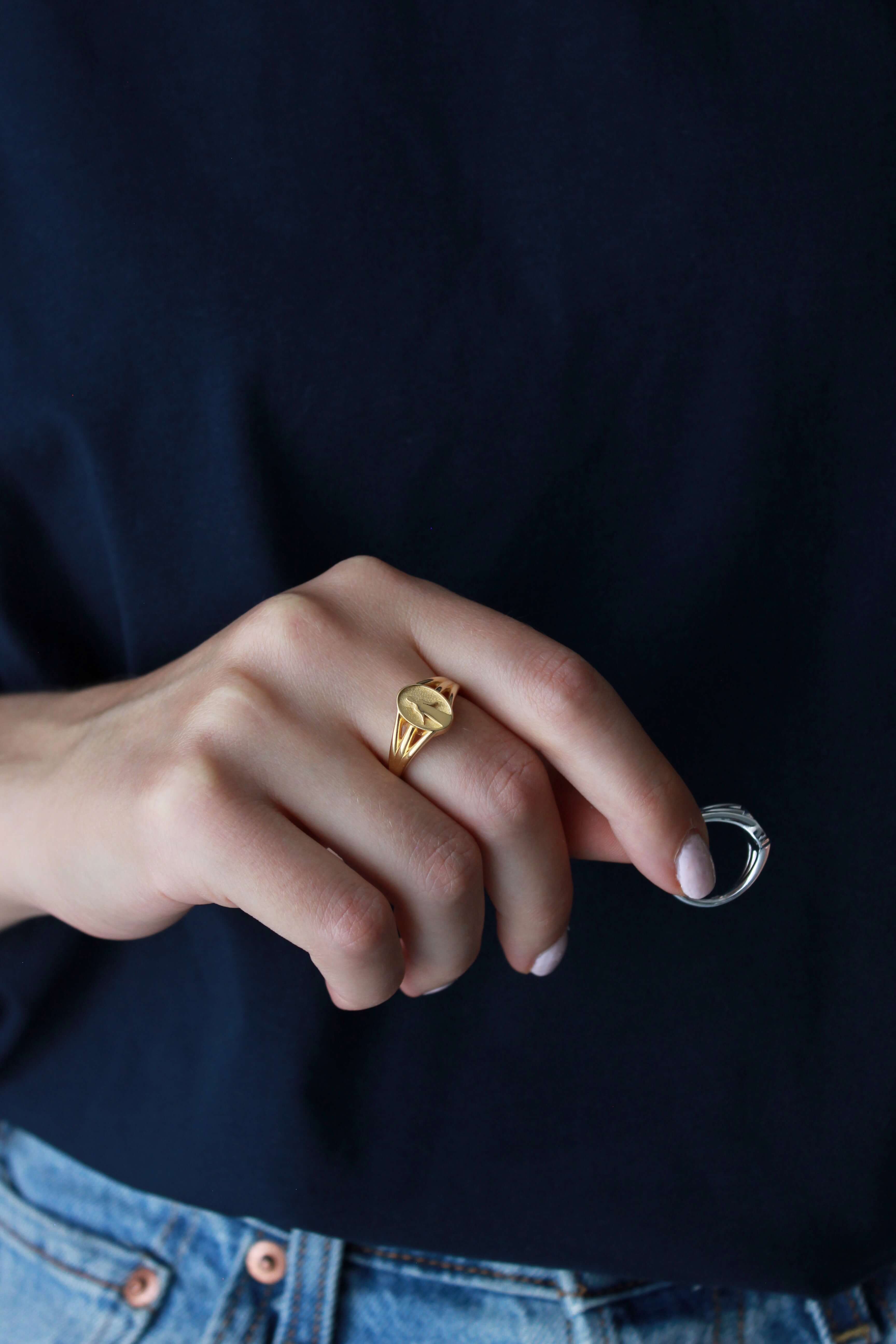 Anello Tutti i miei cieli Argento placcato oro 2