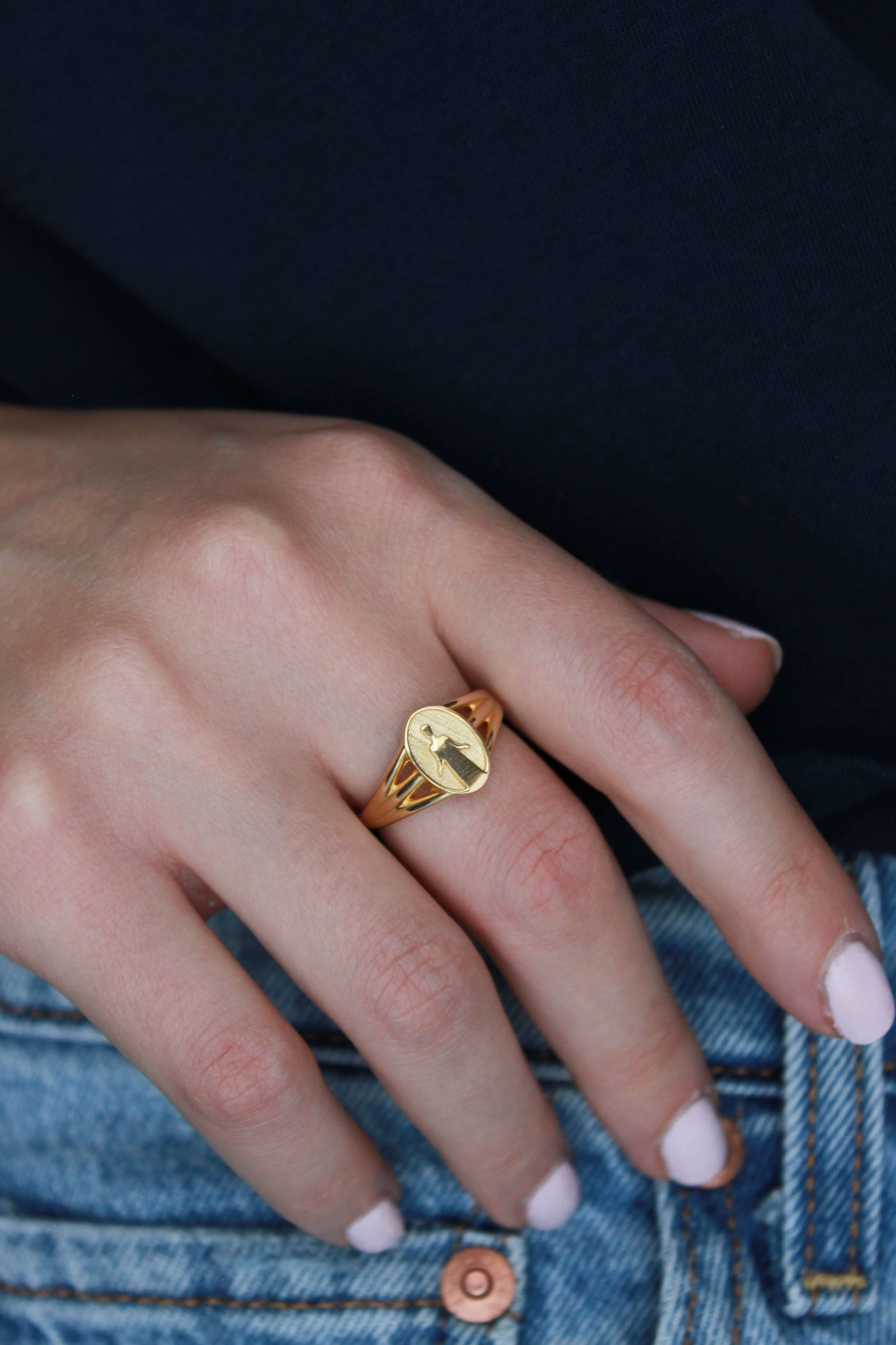 Anello Tutti i miei cieli Argento placcato oro 3