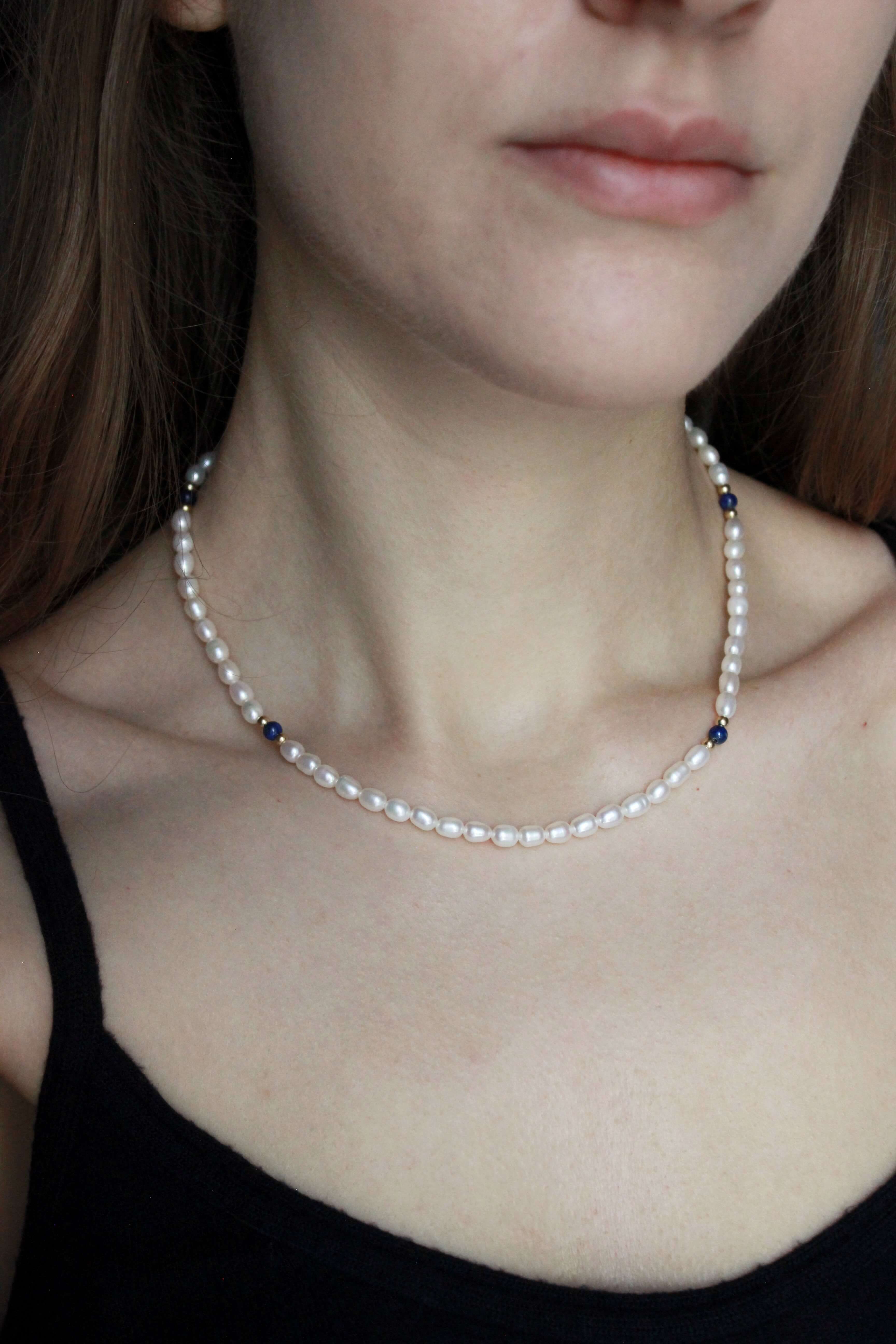 Collana Rhapsody in Blue Argento placcato oro 3