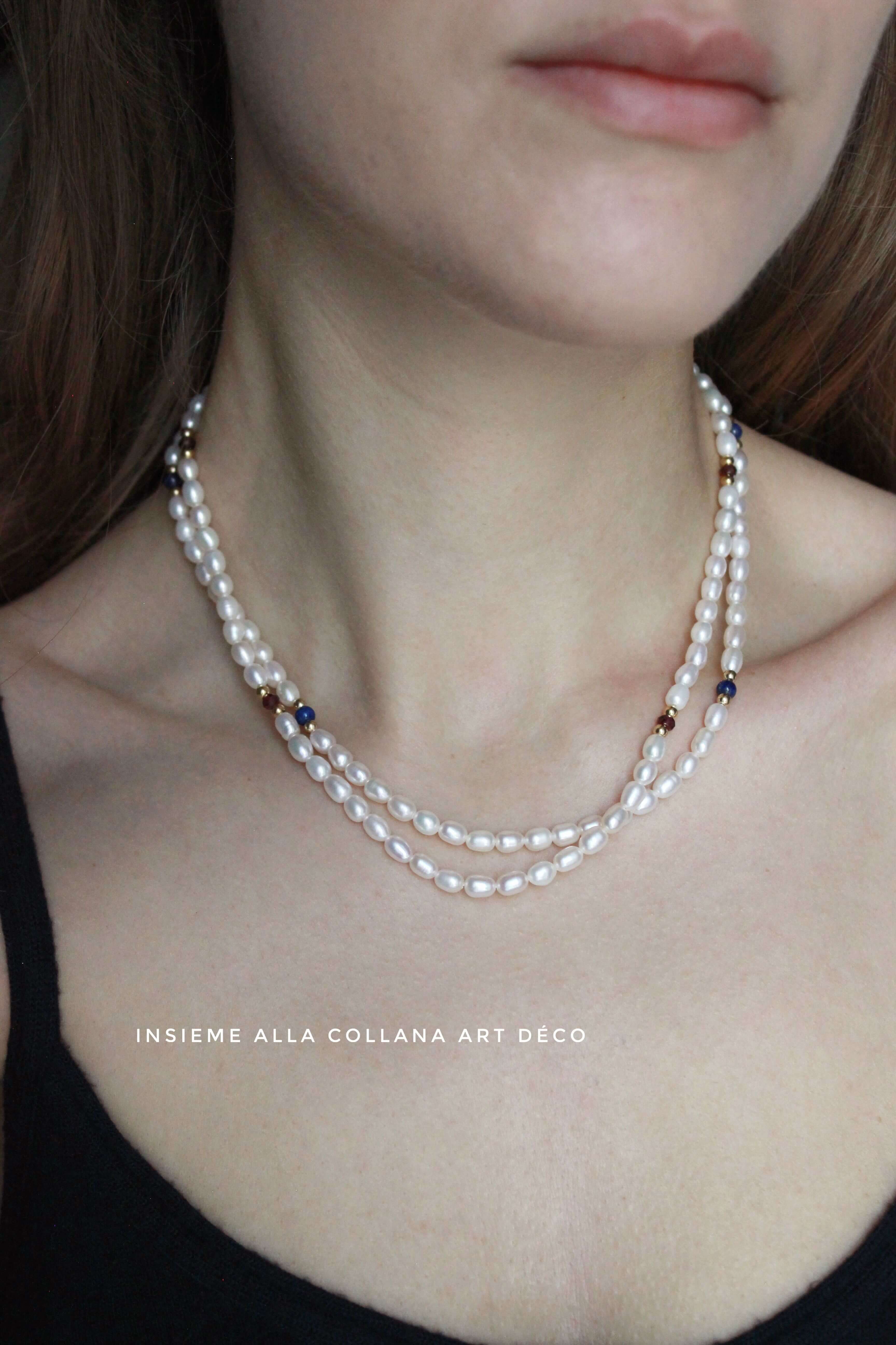 Collana Rhapsody in Blue Argento placcato oro 5
