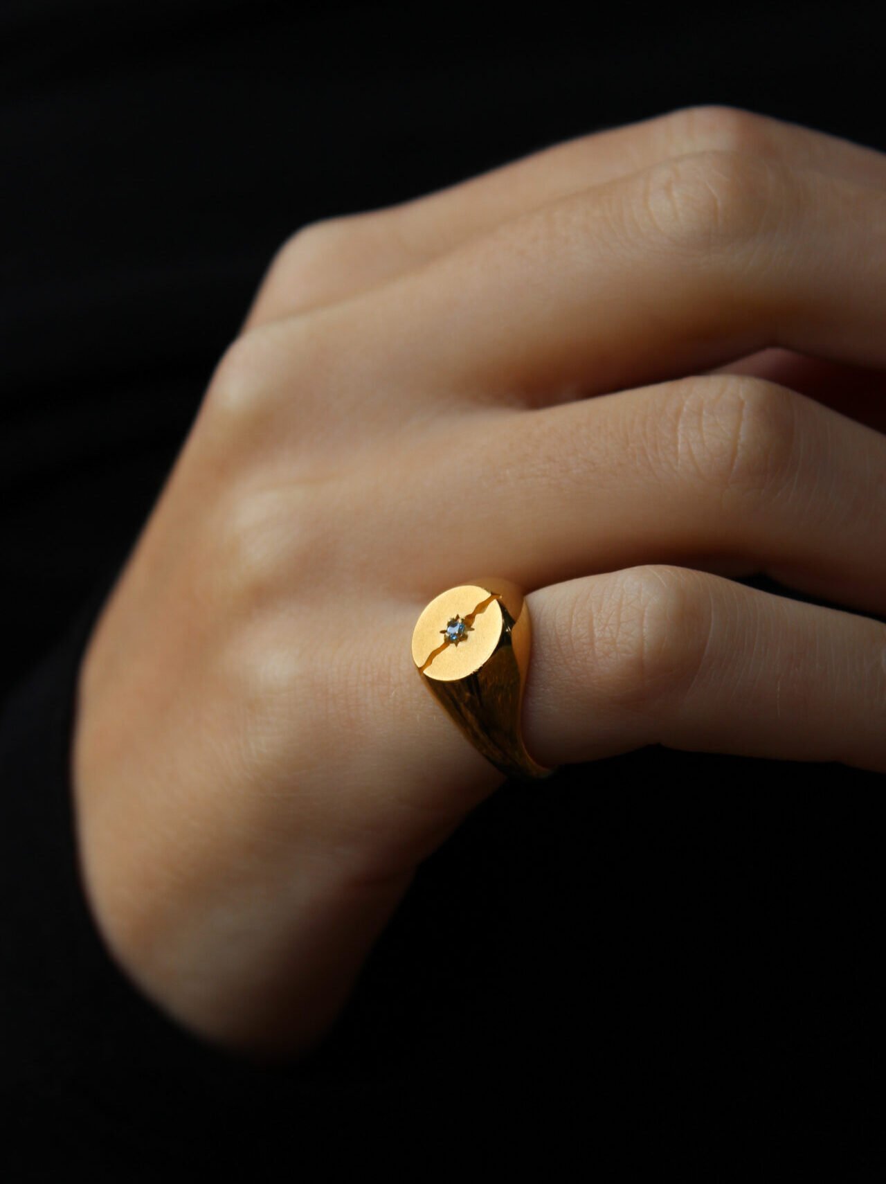 sigillo crepa oro indossato