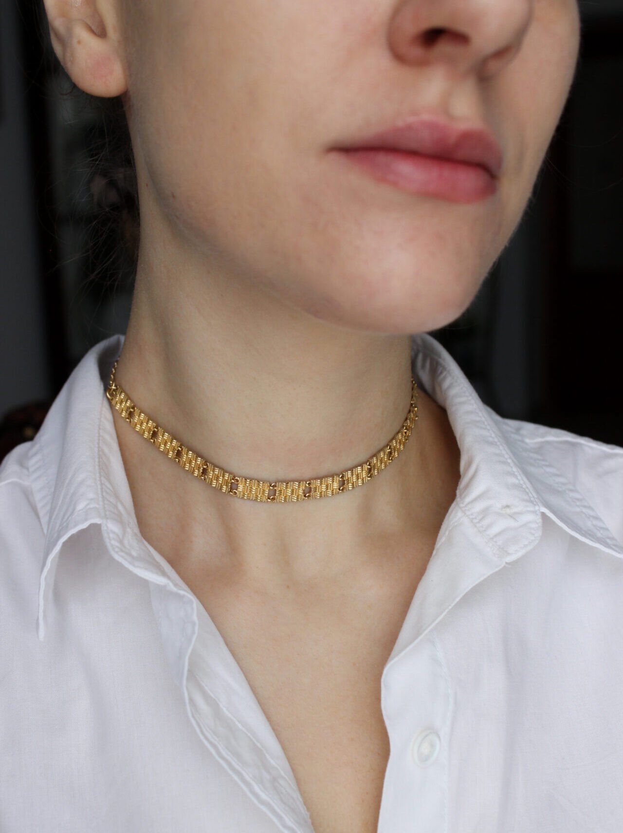 girocollo penelope oro indossato