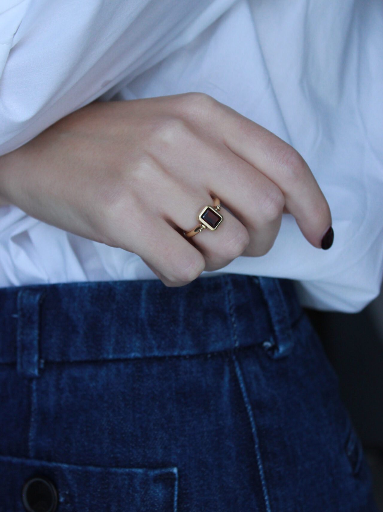 Anello viva la vida indossato pietra